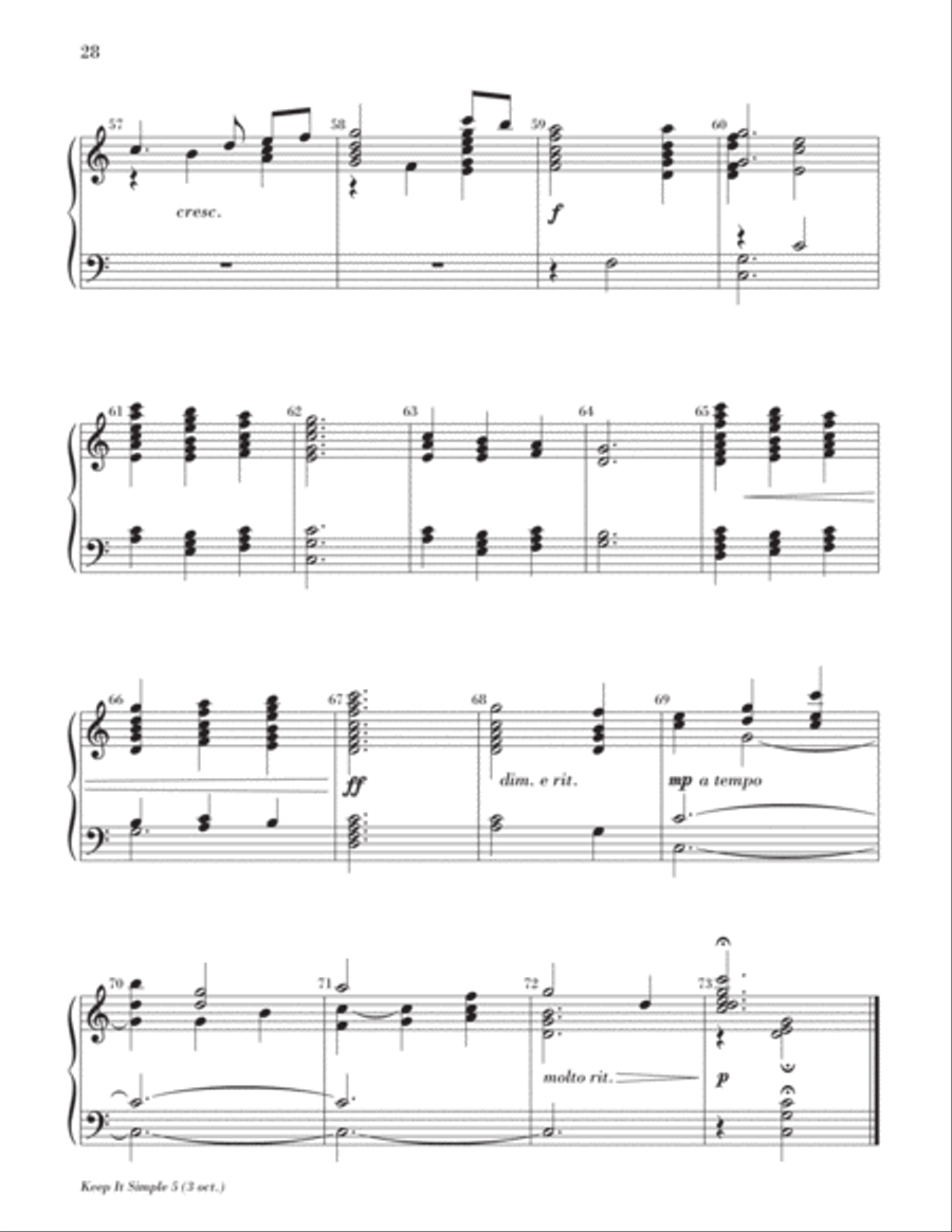 Keep It Simple 5 (Christmas Sacred and Secular) 3-Octaves scores gallery preview page 31