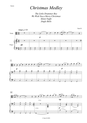 Christmas Medley for Viola and Piano