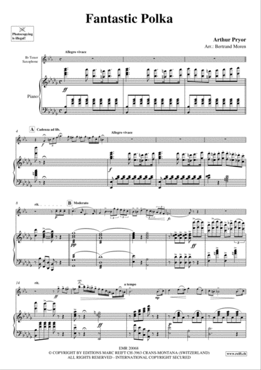 Fantastic Polka Tenor Saxophone scores gallery preview page 3