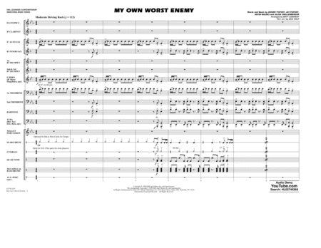 My Own Worst Enemy (arr. Matt Conaway) - Conductor Score (Full Score)