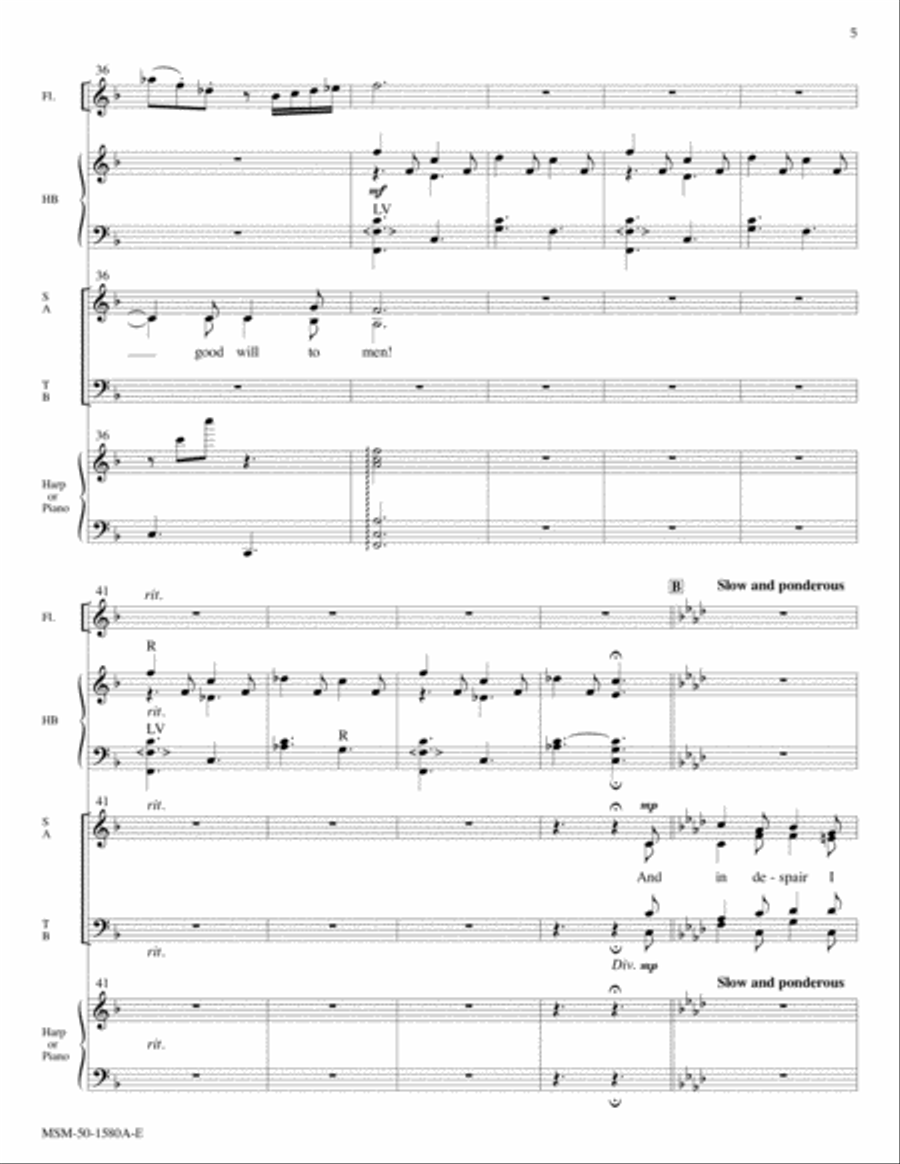 I Heard the Bells on Christmas Day Choir scores gallery preview page 5