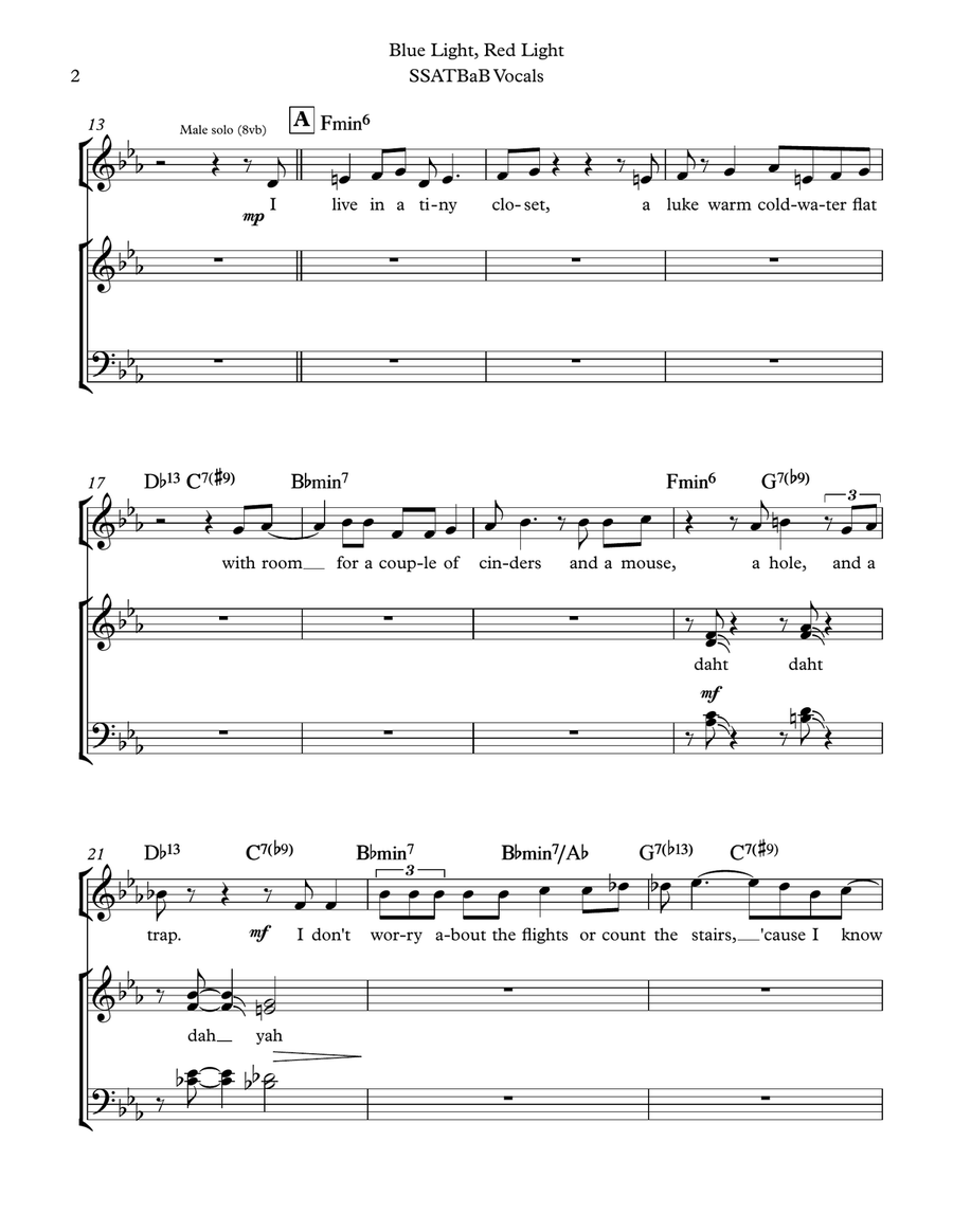 Blue Light, Red Light Divisi scores gallery preview page 2