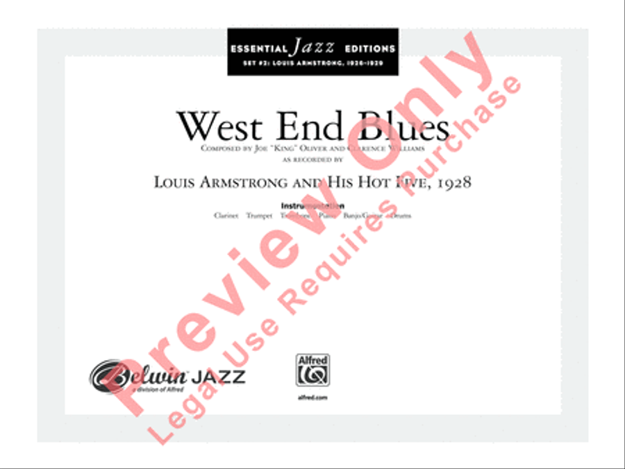 West End Blues Jazz Ensemble scores gallery preview page 13