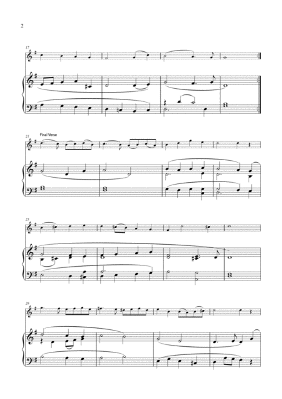 O Come All Ye Faithful Violin Solo scores gallery preview page 2