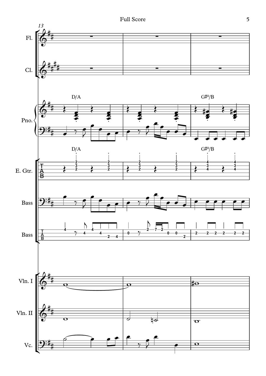 Love Is An Open Door Chamber Orchestra scores gallery preview page 5