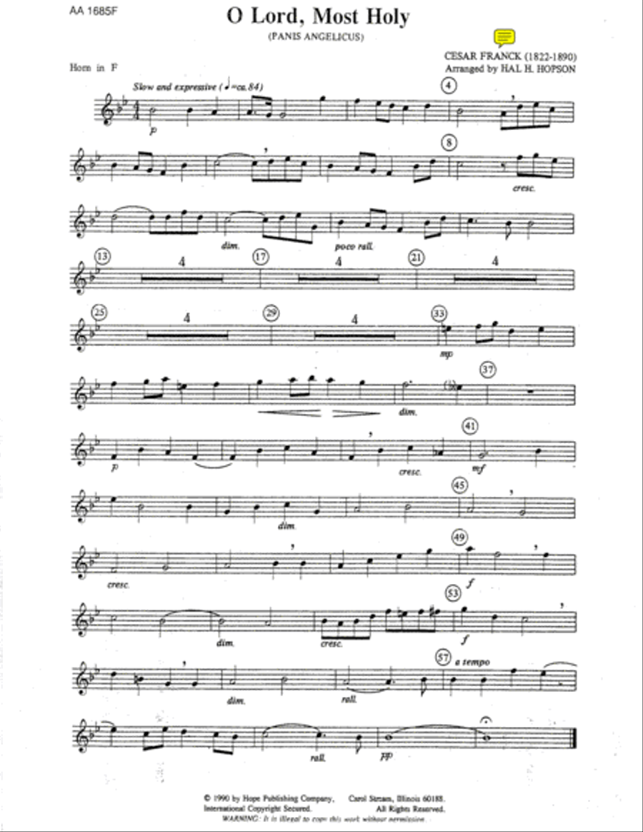 O Lord, Most Holy Choir scores gallery preview page 1