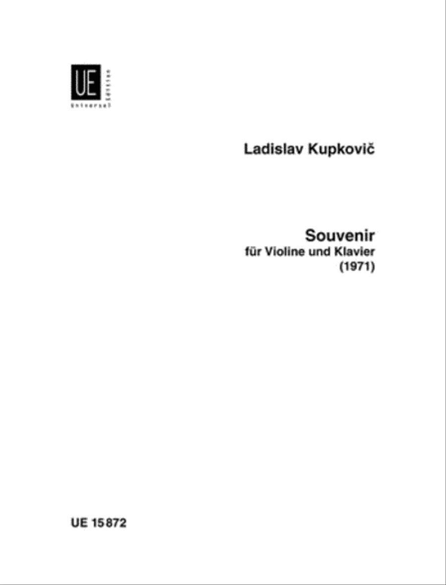 Souvenir, Violin/Piano Violin scores gallery preview page 1