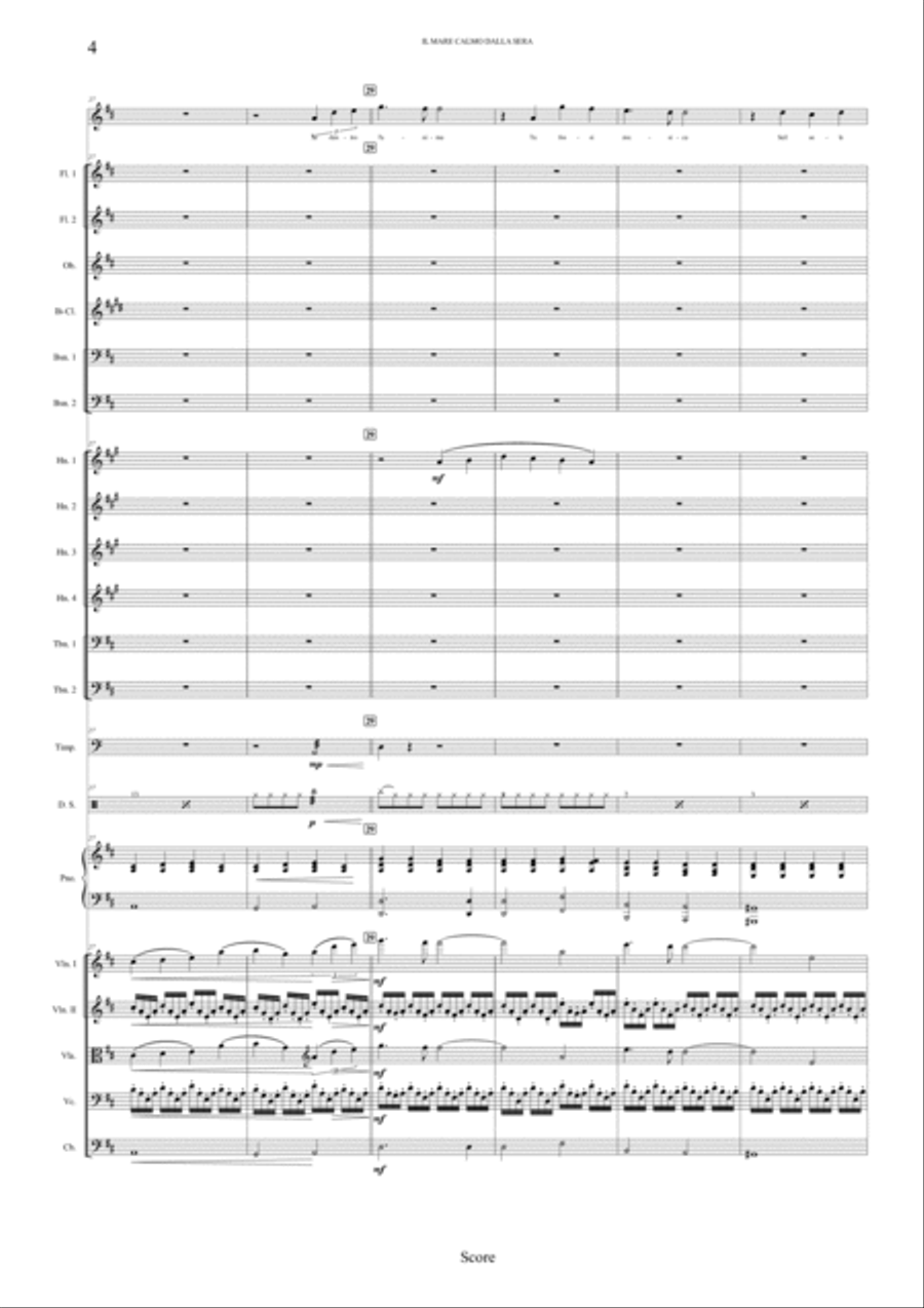 Il Mare Calmo Della Sera Full Orchestra scores gallery preview page 4
