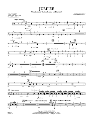 Jubilee (Variations On "Saints Bound for Heaven") - Percussion 1