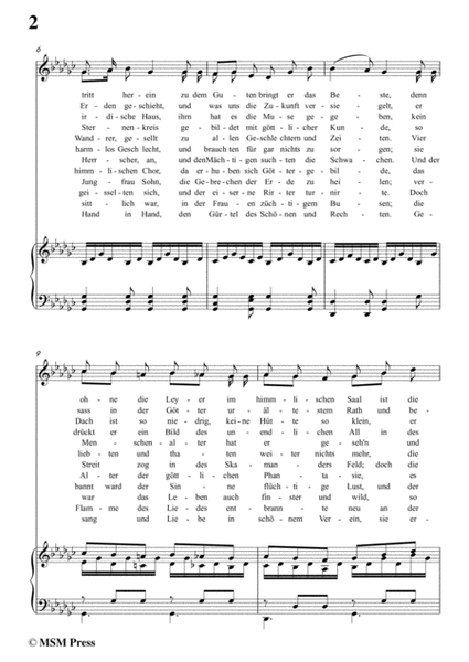 Schubert-Die Vier Weltalter,Op.111 No.3,in G flat Major,for Voice&Piano image number null