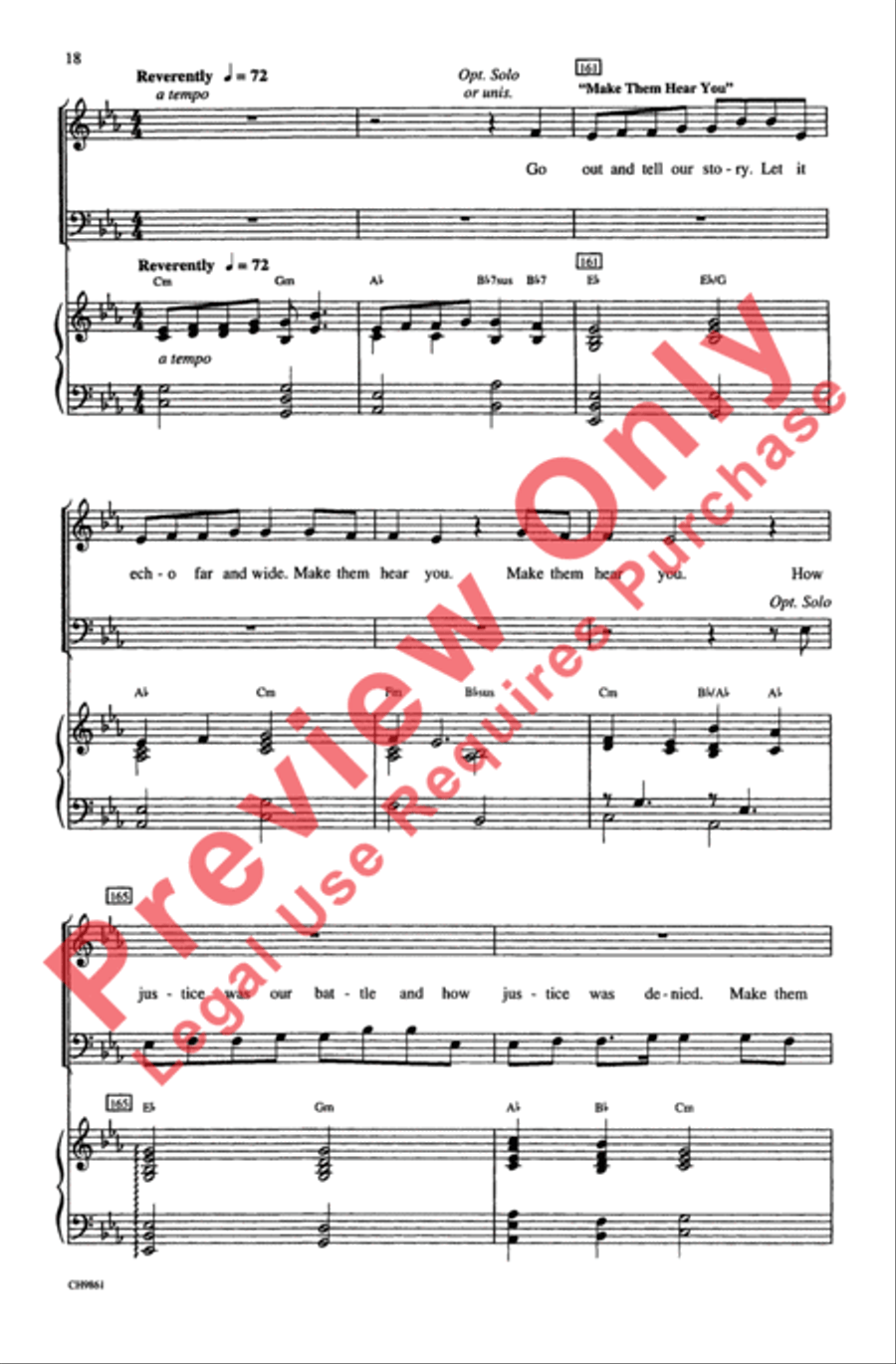 Ragtime (Choral Selections) 3-Part scores gallery preview page 18