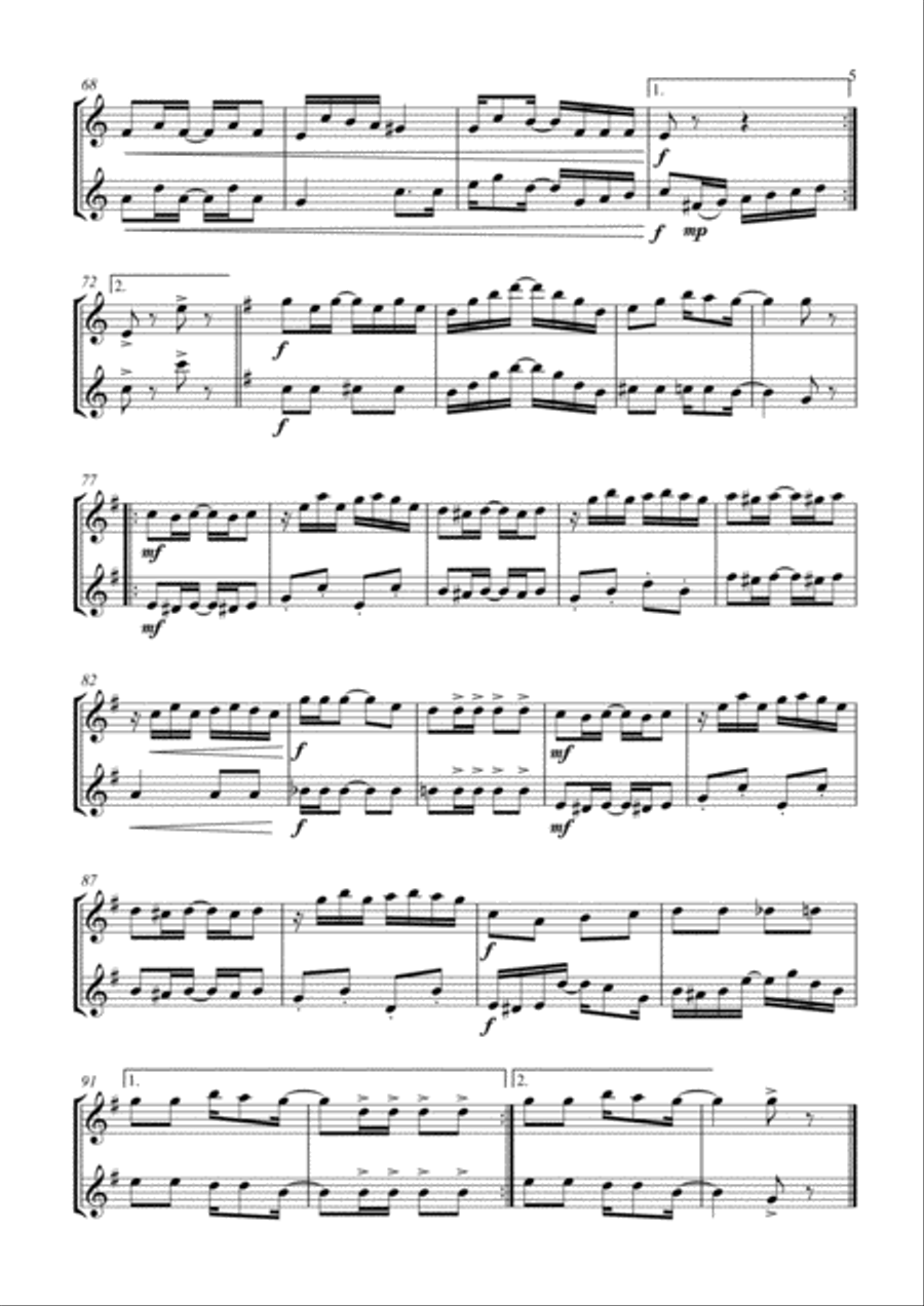The Entertainer. Flute Duet Flute Duet scores gallery preview page 5