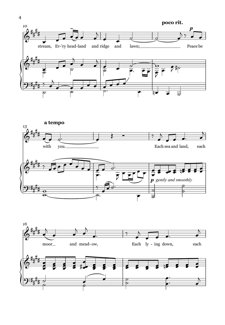 Travel Prayer (unison voices and piano) Unison Choir scores gallery preview page 4