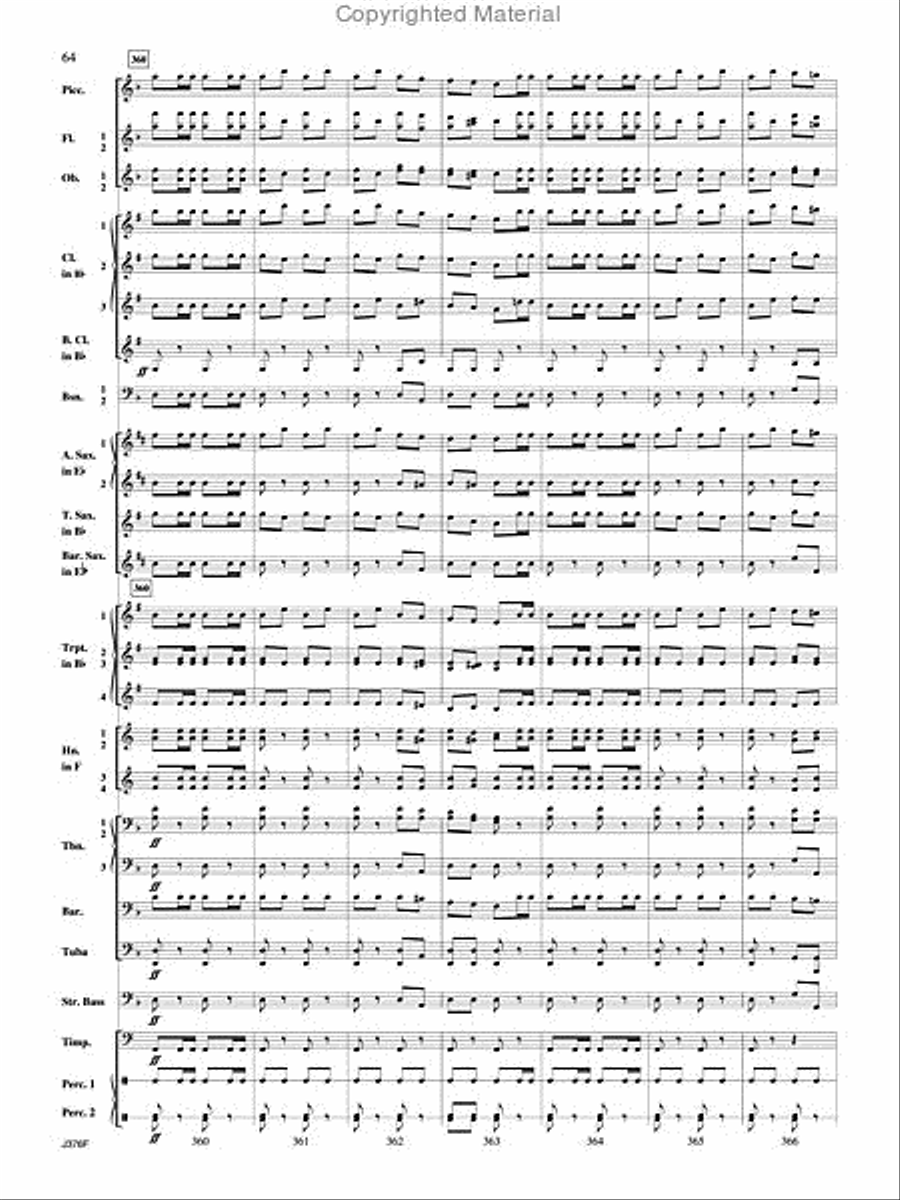 William Tell Overture Concert Band scores gallery preview page 65