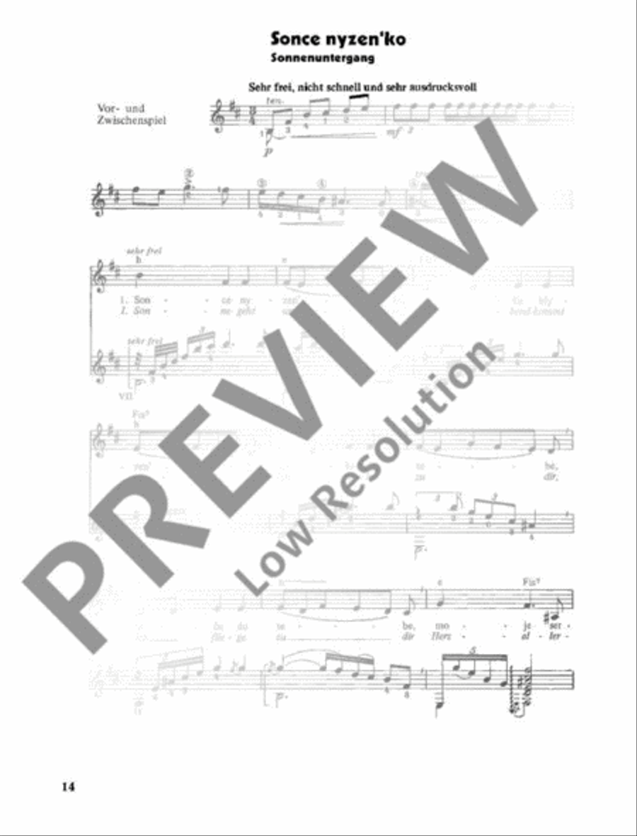 Ukrainische Volksweisen Ukrainische Volksweisen High Voice scores gallery preview page 15
