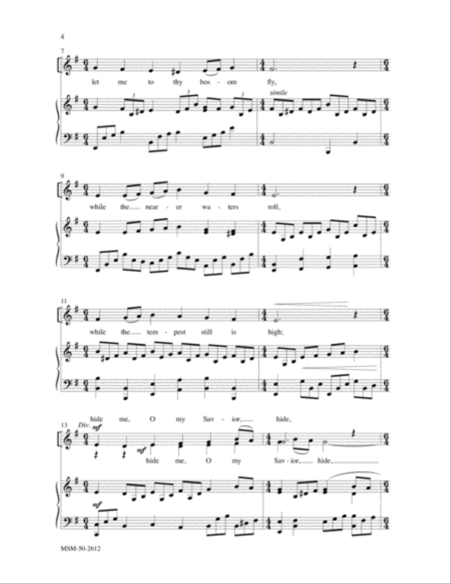 Jesus, Lover of My Soul Jesus, Lover of My Soul 4-Part scores gallery preview page 3