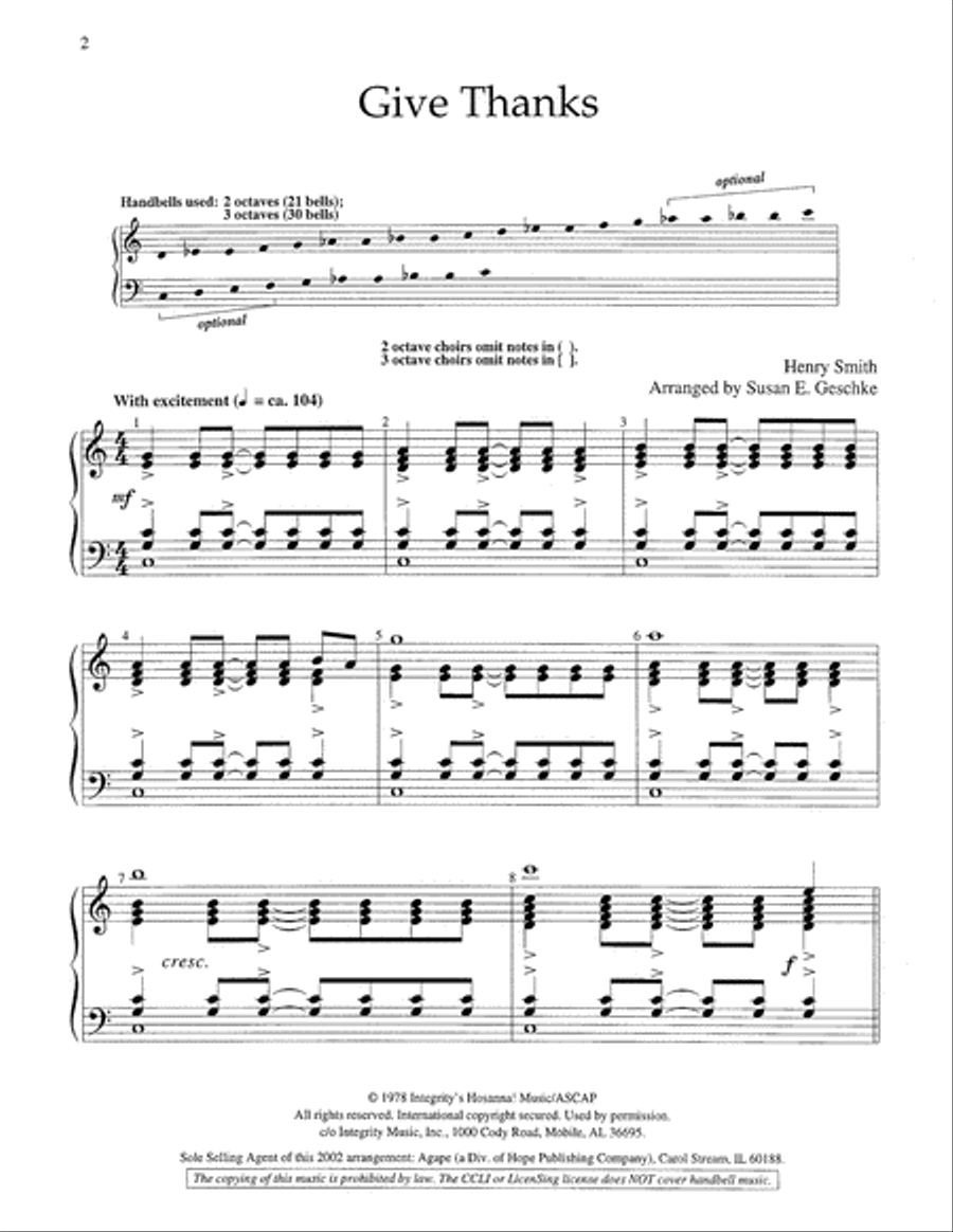 Give Thanks Give Thanks 3-Octaves scores gallery preview page 9