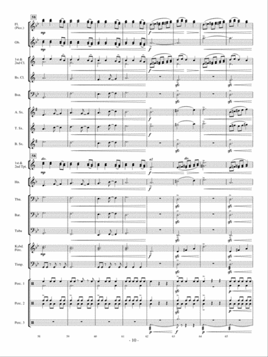 Celtic Bell Carol Concert Band scores gallery preview page 9