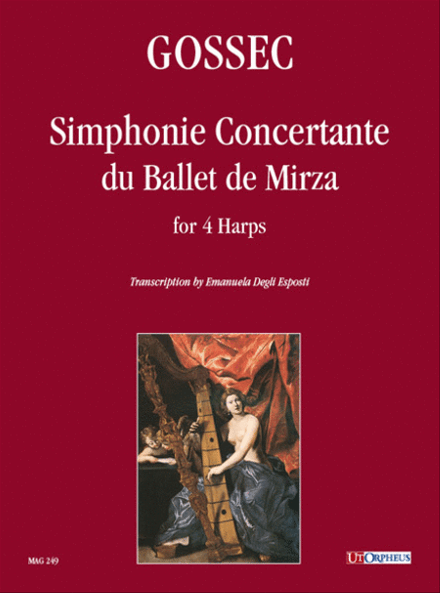 Simphonie Concertante du Ballet de Mirza for 4 Harps Harp scores gallery preview page 1