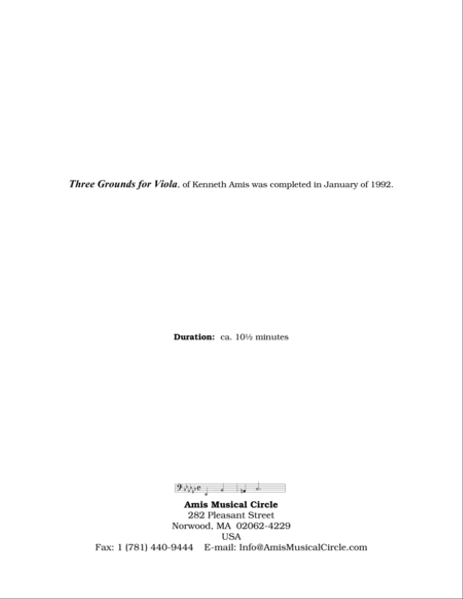 Three Grounds for Viola Viola scores gallery preview page 2