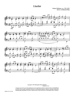 Book cover for Llanfair (Hymn Harmonization)