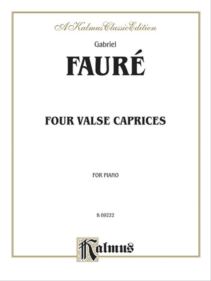 Four Valse Caprices, Op. 30, 38, 59, 62 Piano Solo scores gallery preview page 1