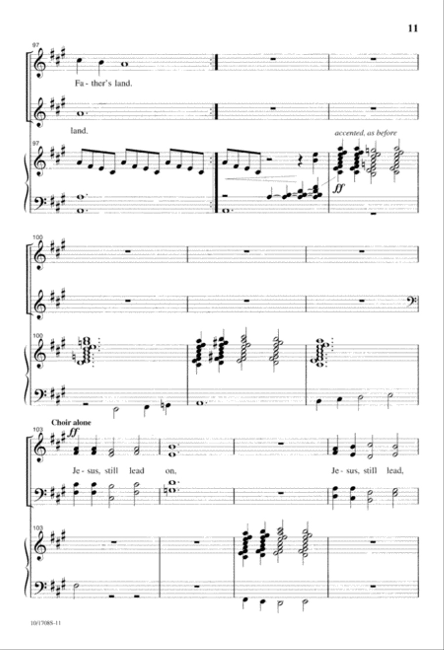 Jesus, Still Lead On Jesus, Still Lead On 4-Part scores gallery preview page 11