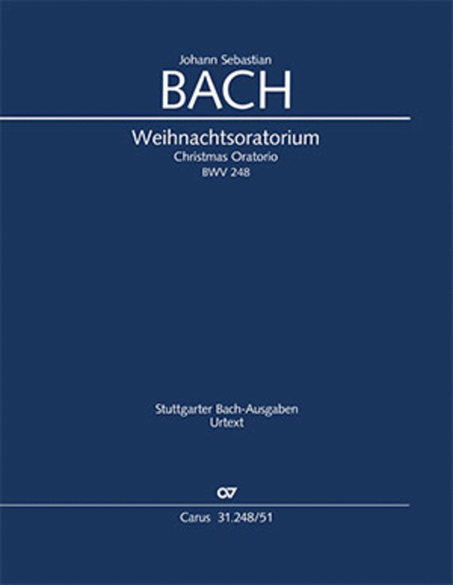 Christmas Oratorio Christmas Oratorio SSATB scores gallery preview page 1