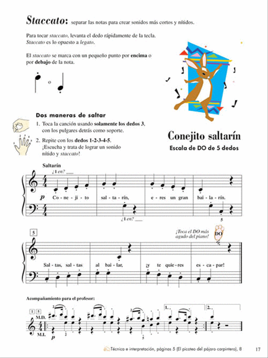 Lecciones y Teoría – Libro Uno de Dos Nivel 2 Piano Method scores gallery preview page 4