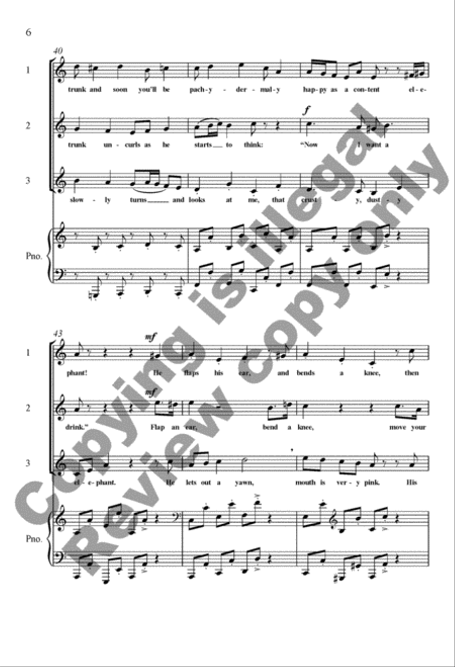 A Trip to the Zoo: 2. The Elephant 3-Part scores gallery preview page 13