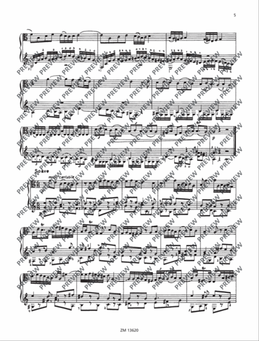 Sonata A minor Lute scores gallery preview page 6