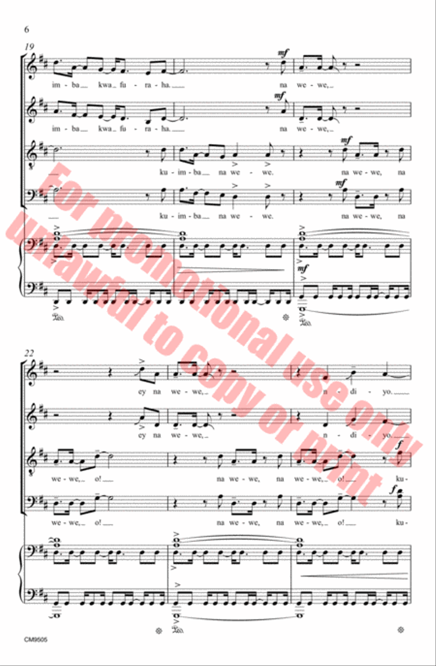 Kuimba Nafsi Yangu Choir scores gallery preview page 7