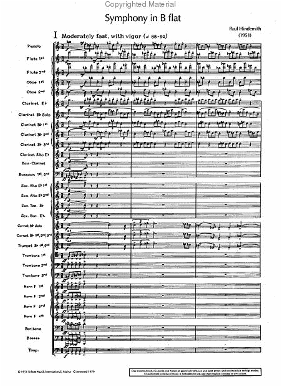 Symphony in B-flat Major for Concert Band Concert Band scores gallery preview page 2