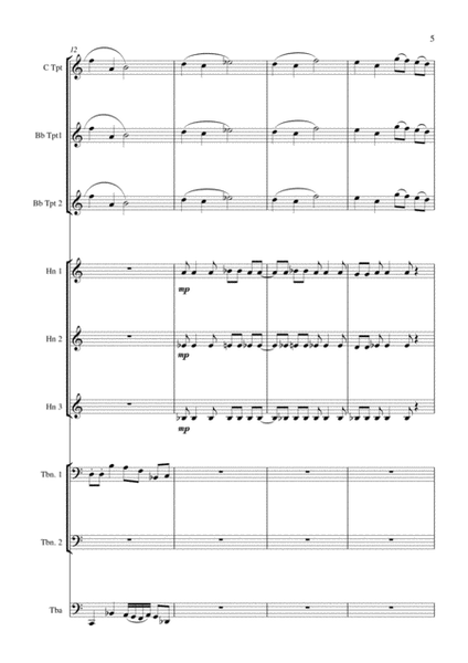 Carson Cooman: Sonata for Brass Choir, score and complete parts