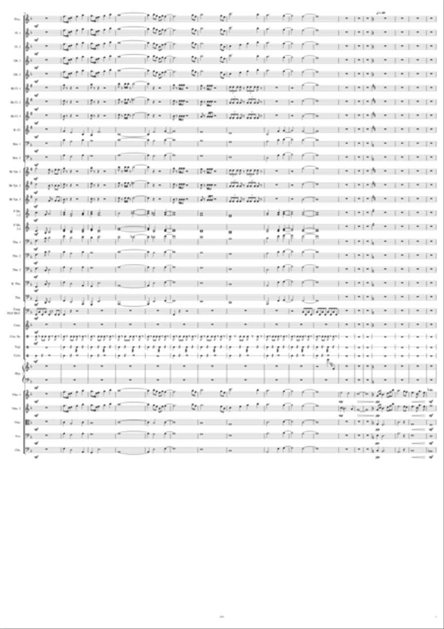 Overture in E Flat Full Orchestra scores gallery preview page 3