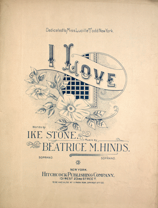 Book cover for I Love
