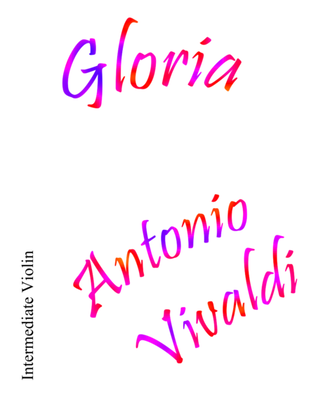 Book cover for Gloria Intermediate Violin