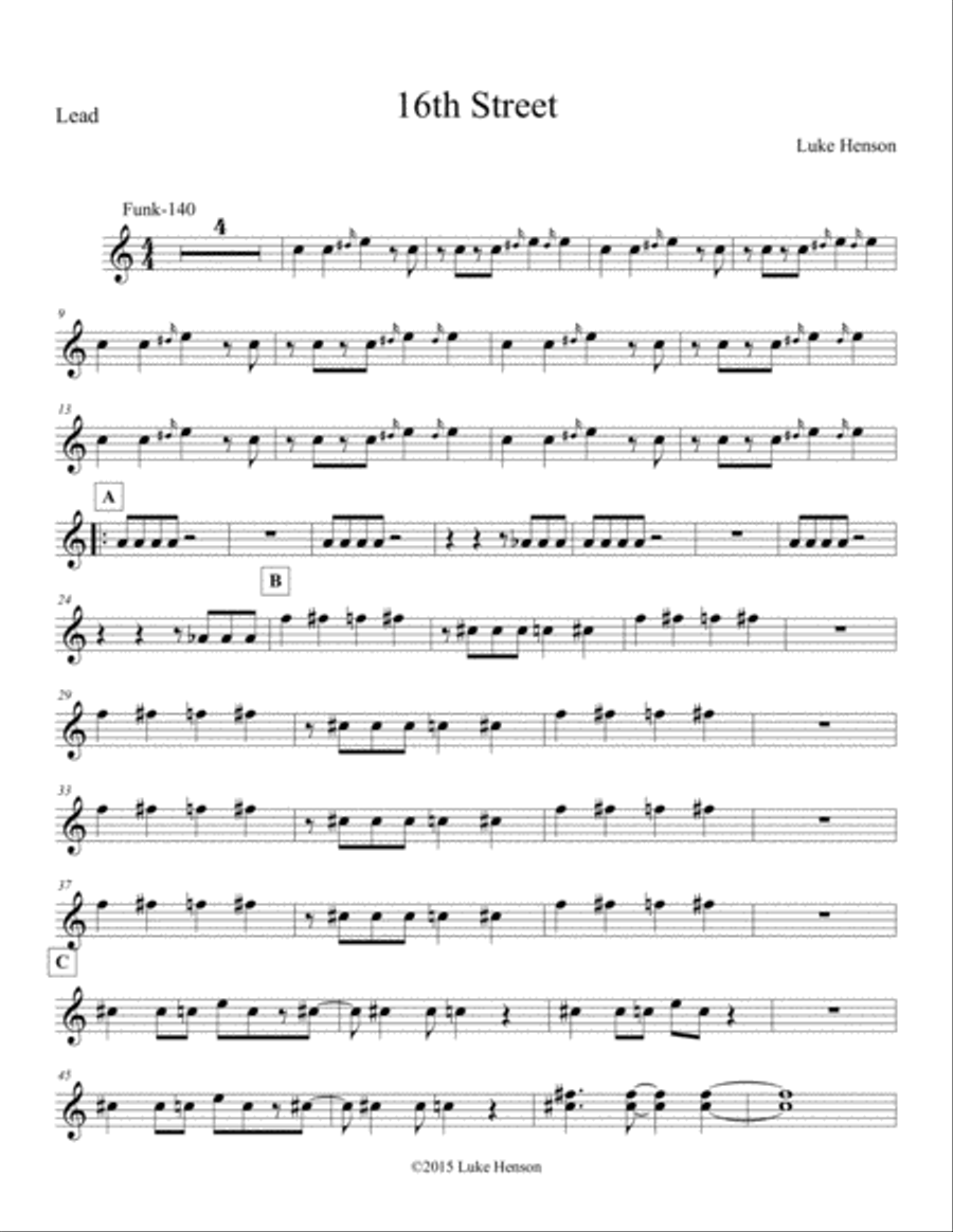 16th Street Percussion Ensemble scores gallery preview page 1