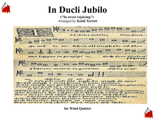 Book cover for In Dulce Jubilo for Wind Quintet