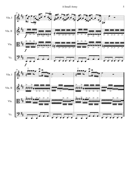A Small Army (string quartet arrangement)