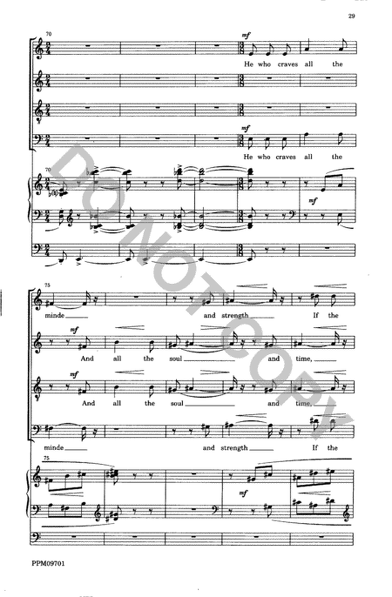 Three Hymns for Mixed Chorus and Organ