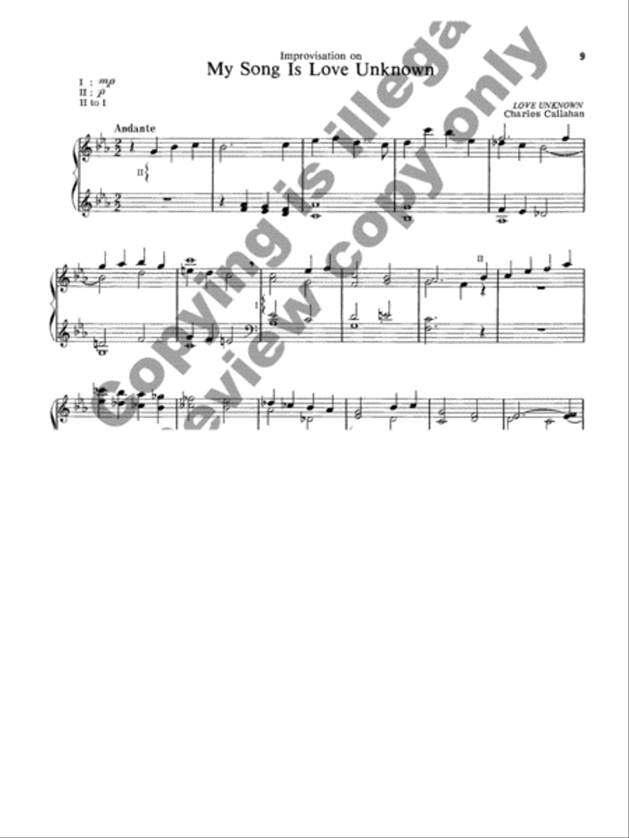 Lenten Music for Manuals, Set 1 Organ scores gallery preview page 10