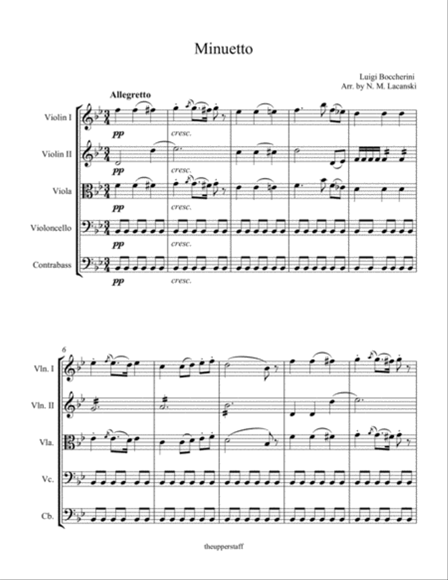 Minuetto Minuetto String Orchestra scores gallery preview page 2