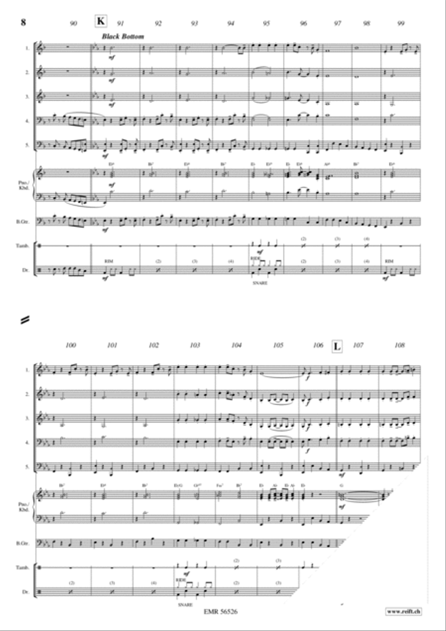 Charleston Medley Brass Quintet scores gallery preview page 7