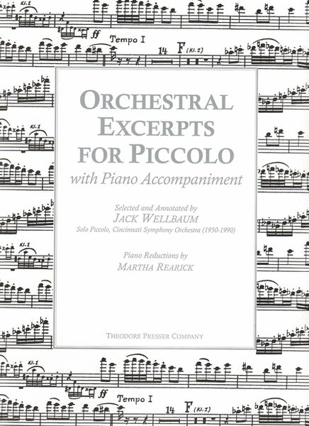 Orchestral Excerpts For Piccolo