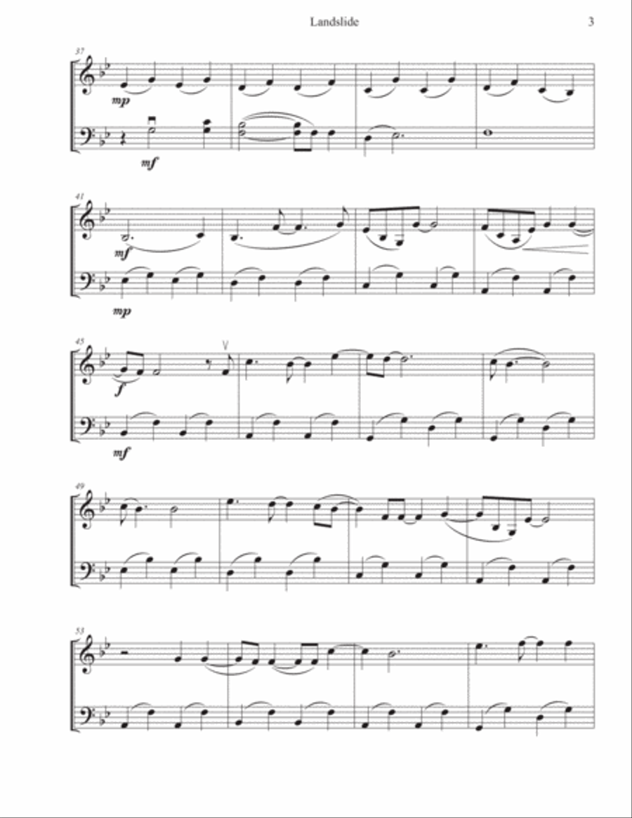 Landslide Landslide String Duet scores gallery preview page 3