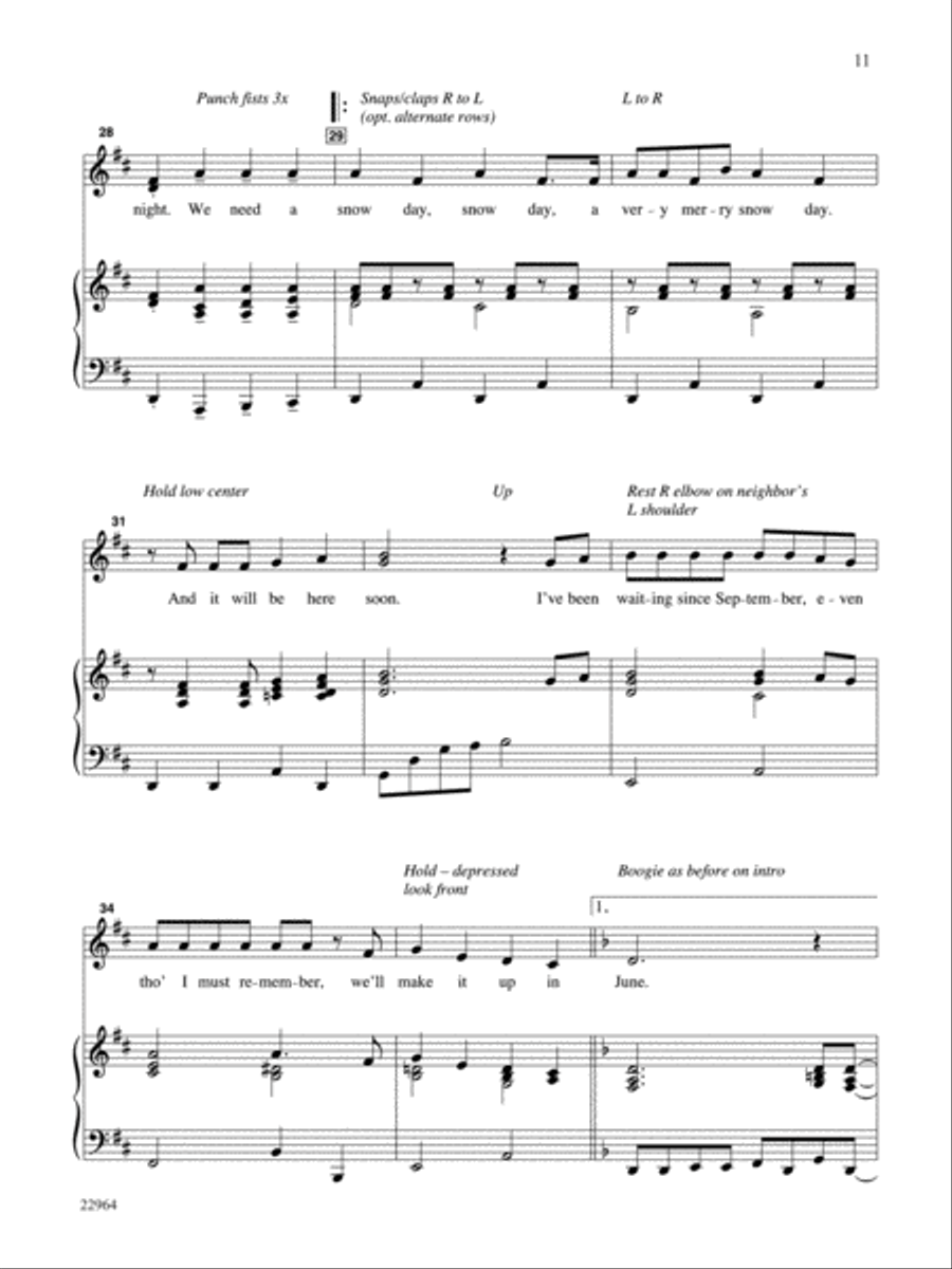 The Big Chill - Teacher's Handbook Unison Choir scores gallery preview page 15