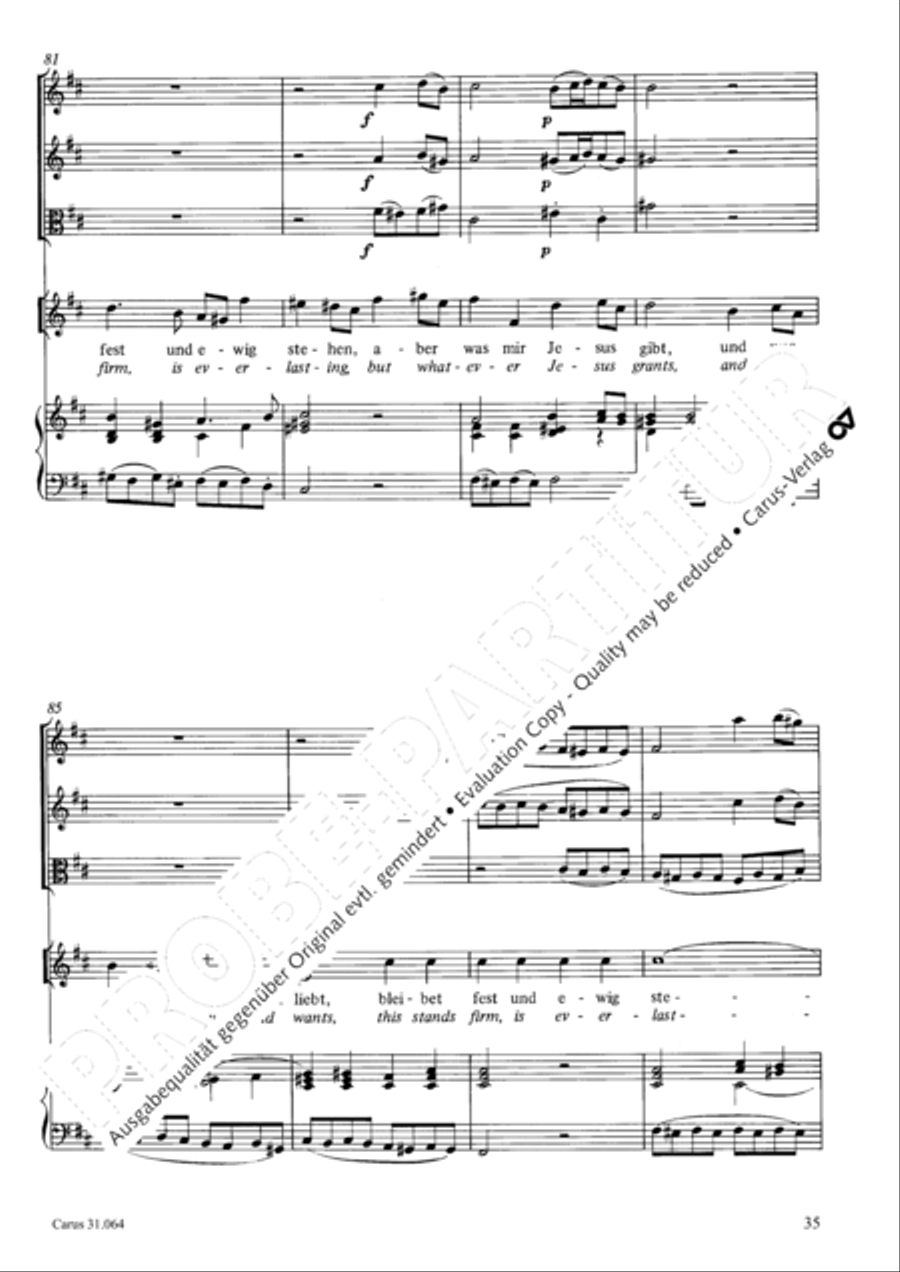 See now, what kind of love (Sehet, welch eine Liebe hat uns der Vater erzeiget) 4-Part scores gallery preview page 36