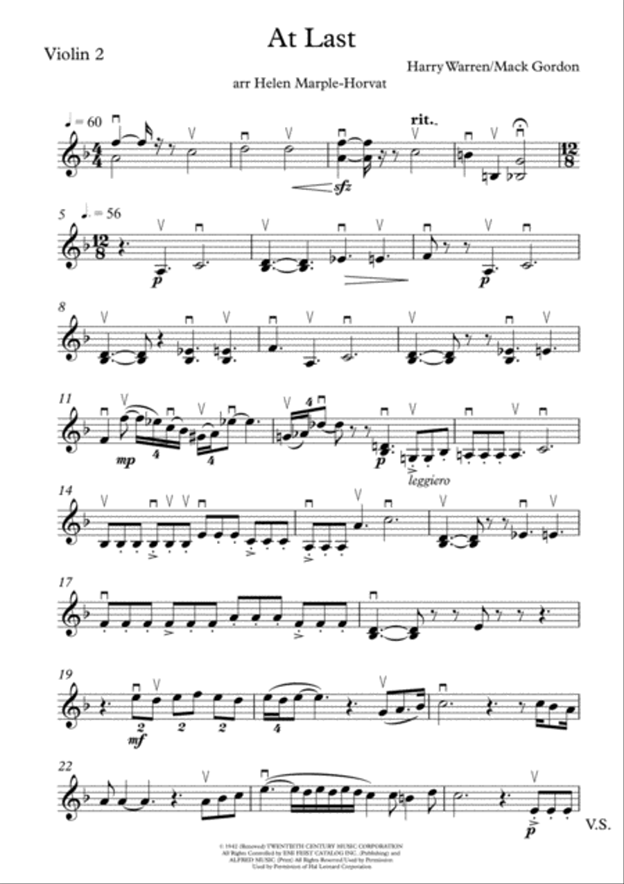 At Last String Quartet scores gallery preview page 5