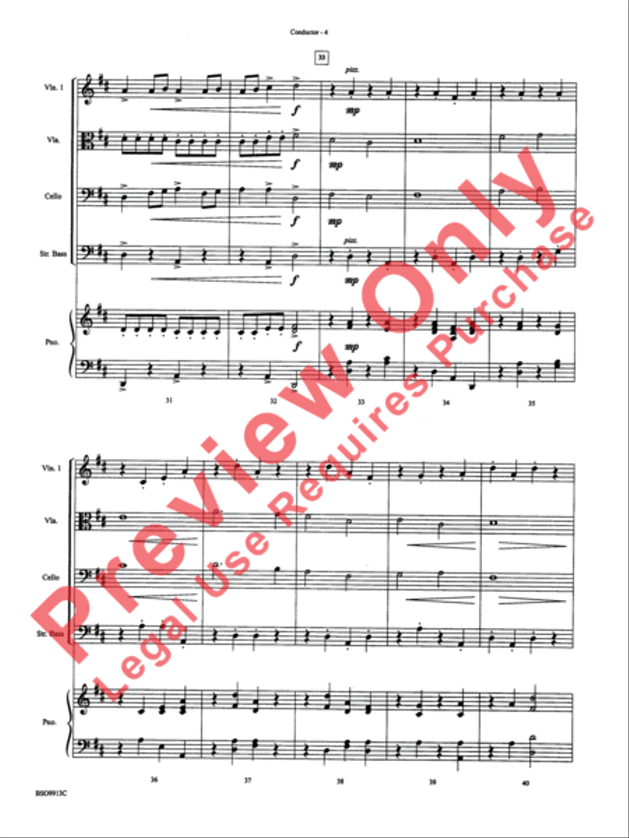 To Dance in the Fields of Glory String Orchestra scores gallery preview page 7